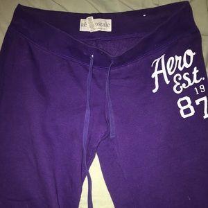 Aeropostale comfy thick purple pants